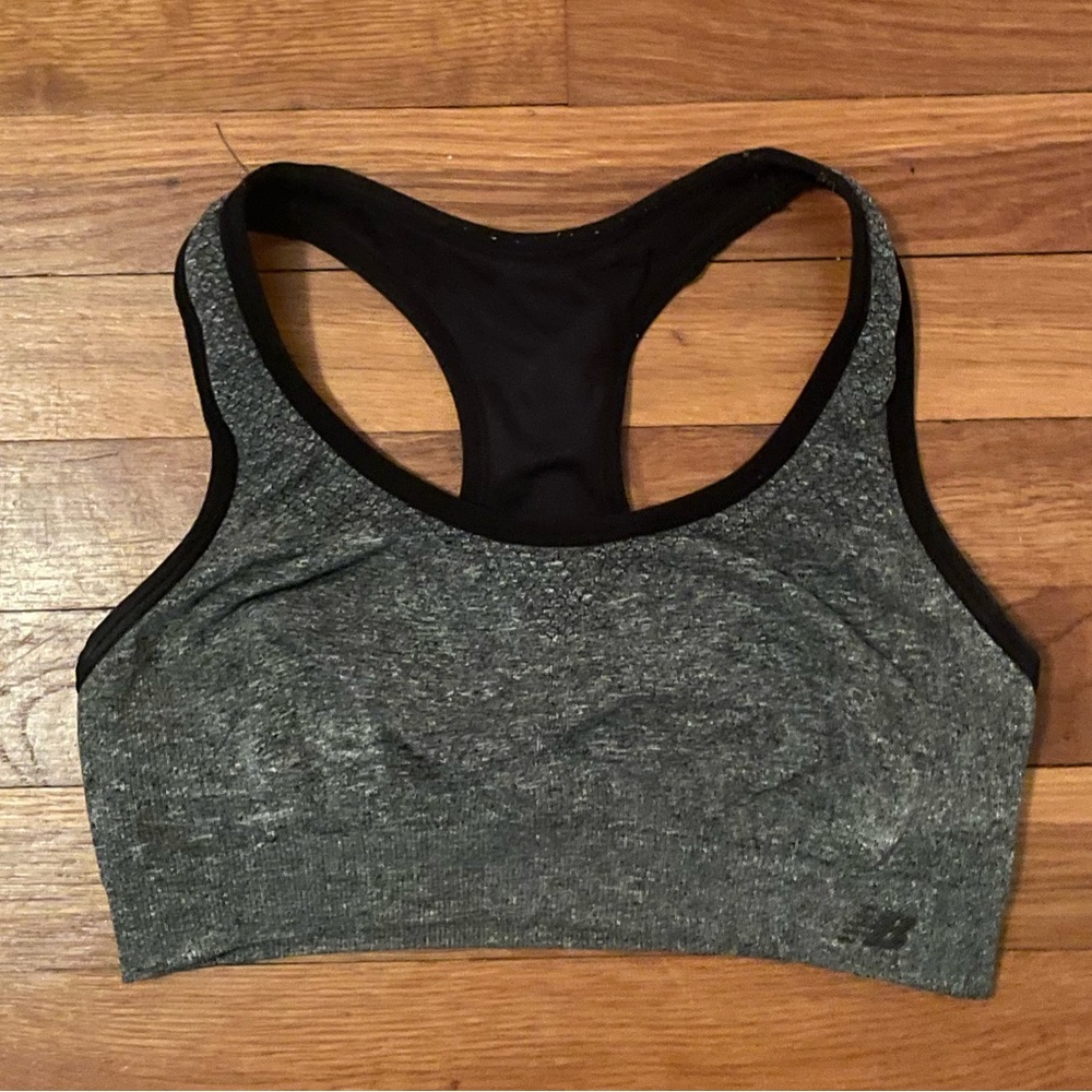 Grey sports bra